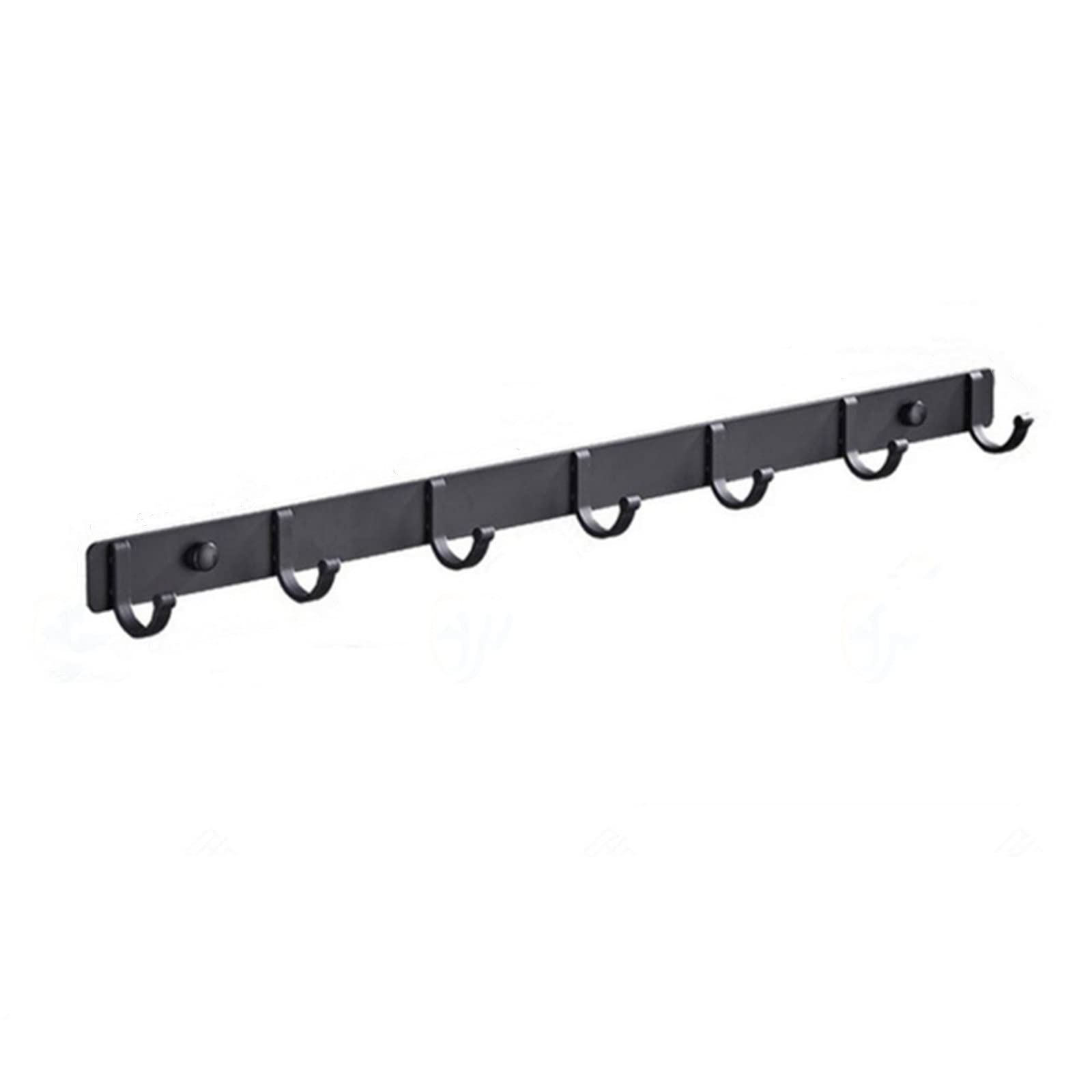 Dumralbqe Noir Bathroom Hooks Door Wall Hanger Punch-Free Bath Coat Rack Hanging For Home Use(7 Hooks)