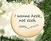 Funny Gift for Hooker Wood Holiday Christmas Ornament Rug Hooking Hook Not Cook Original Handmade Design