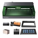 xTool S1 40W IR Rotary Bundle- with 1064nm Infrared Laser Module and Safety Set, Class I 40000mW Laser Engraver for Tumblers Wood and Metal, Acrylic, etc