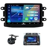 DVRMEDIA 4GB+64GB Android 15 Autoradio für Dacia Spring 2021–2023, 7 Zoll