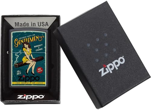 Encendedor Zippo Classic Negro con Estuche de Regalo miniatura 3