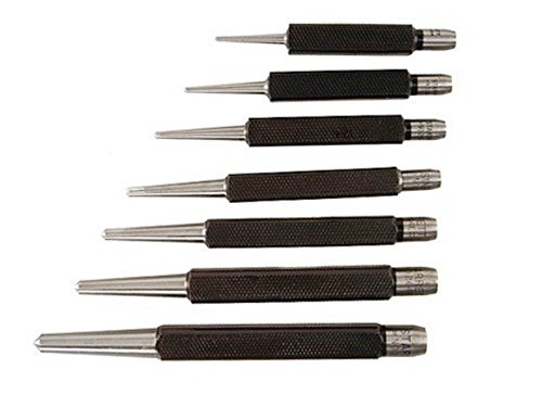 90mm Mechanic's Centre Punch - Chrome Vanadium Steel, Fully Hardened Tip (Approx. 59 HRC), Chrome Plated