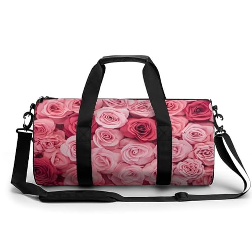 Sac de voyage rose contre le désordre : emportez tout pour le sport et la gym