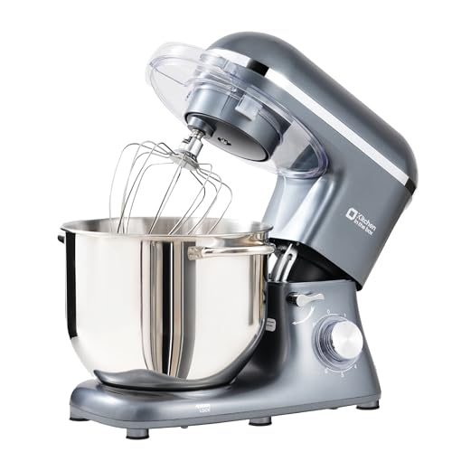 Kitchen in the box Batidora Amasadora, 7,5 L Amasadora de Pan de 1400 W, Robot de Cocina Con...