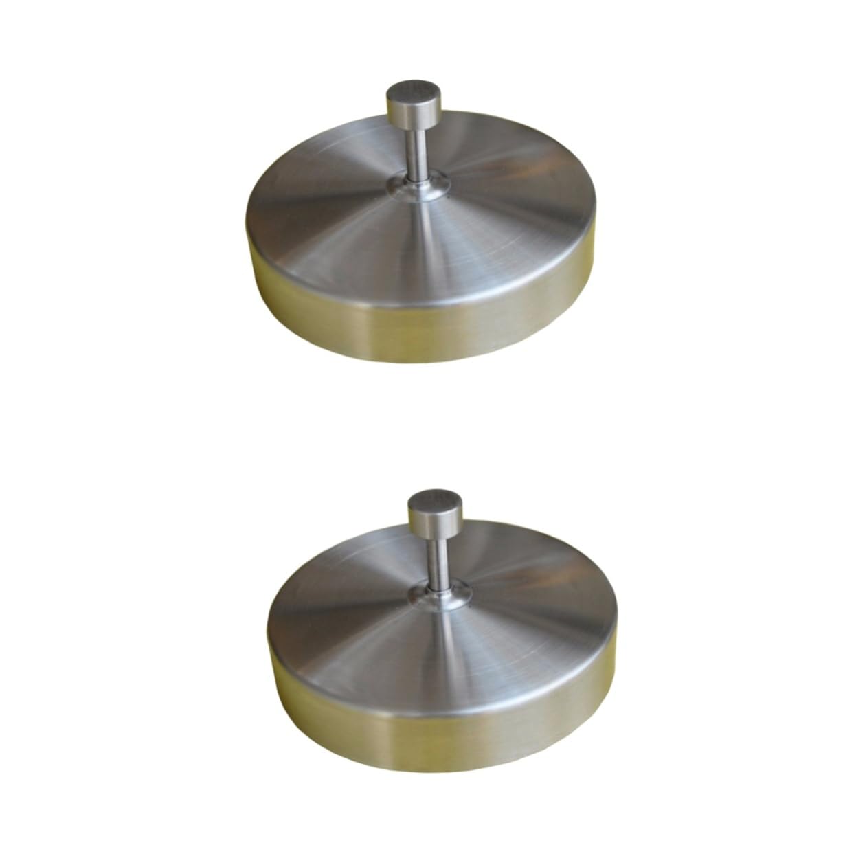 Kisangel 2pcs 9.5cm Round Shape Beef Press Non-Stick Surface Rustproof Kitchen Tool Meat Burger Press