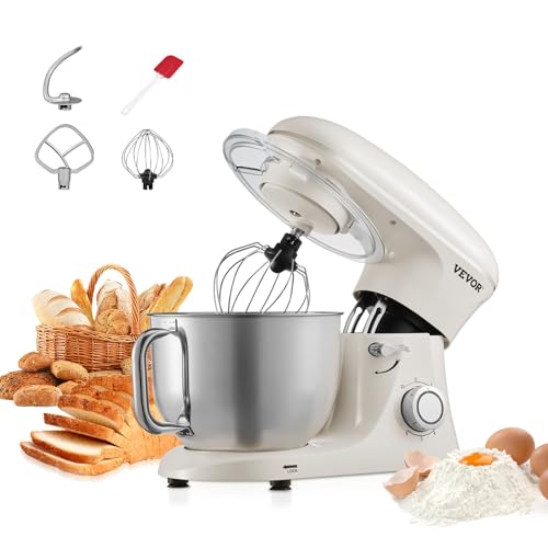 VEVOR Stand Mixer, 6 QT Dough Mixer, 660W 6 +