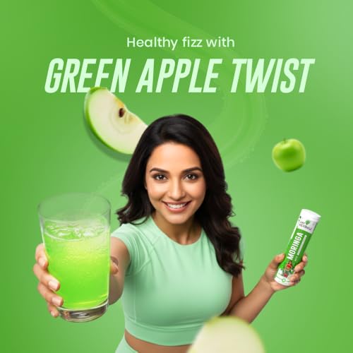 Image of ACV Moringa Tablets for Weight Loss. 60 nos Apple Cider Vinegar Tablet. Support Boost Metabolism & Immunity with Superfood Extracts Natural Energy Effervescent 15Tablets (Pack of 4)