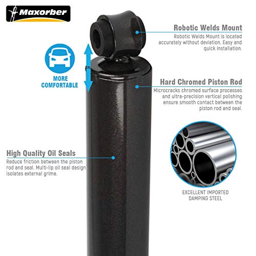 Maxorber Full Set Shocks Struts Absorber Compatible With Toyota 1984-1985 For Toyota Pickup,1993-1998 For Toyota T100,1995-2003 For Toyota Tacoma 343209 344055 37111 37112 Front Set Rear Set Shocks #TOP1