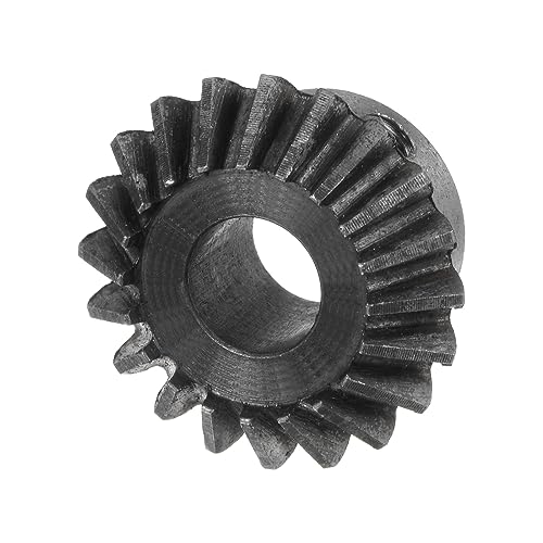Image of HARFINGTON 2pcs Bevel Gear 1M 20 Teeth 10mm Shaft Hole 1:1 Tapered Bevel Pinion Gear 45# Steel 1.5 Module 90 Degree Steering Gear, for Hardware Mechanical Rotation