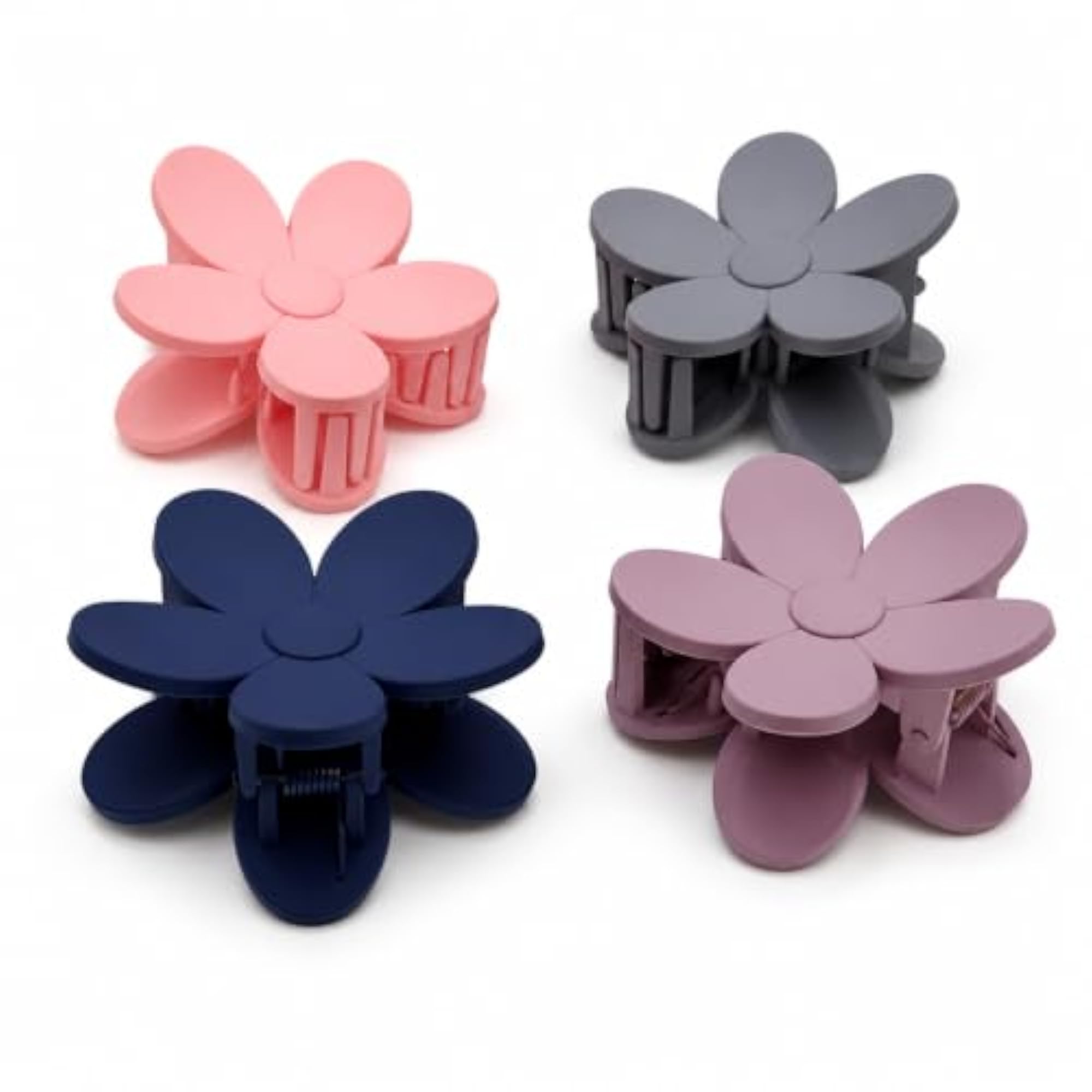 4 Pcs Floral Hair Claw Clips, Strong Hold