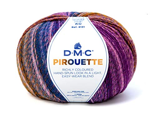 DMC - Pirouette, effet multicolor - Chaud, doux et léger | Idéal pour tous types de vêtements | 200 g, 500 m, 10 coloris