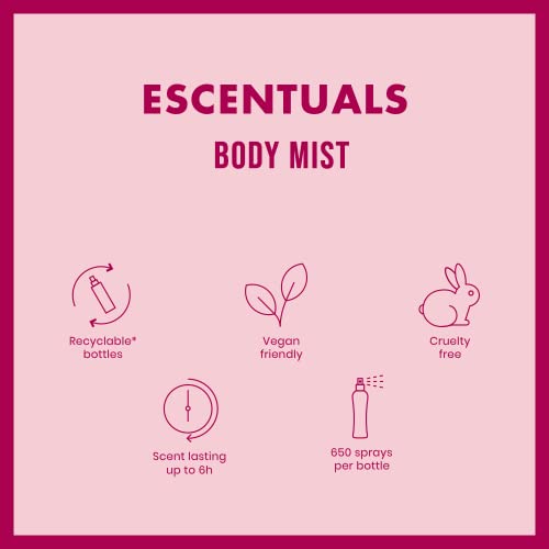 Escentuals Womens Vanilla Body Mist Fragrance Spray, 250ml - Image 5