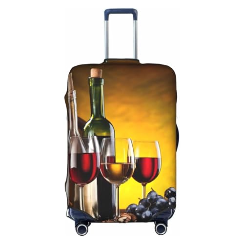 Housse de bagage unique lavable XL motif vin pour protéger votre valise