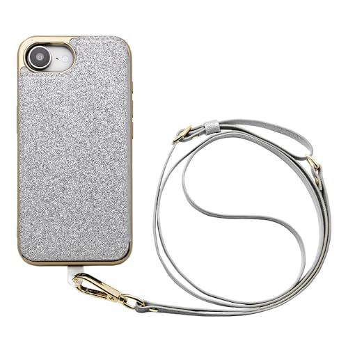 [ UNiCASE ] Cross Body Case Duo for iPhone16e (shine silver) y wʎ蒠^ V_[XgbvtX}zV_[ z X}zP[X ACtHSE P[X LL J[h[ ~[t