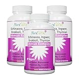 3er Pack Immun-Komplex mit 15 aktiven Inhaltsstoffen - Echinacea, Brokkoli...