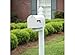 Gibraltar Mailboxes Elite Large Capacity Galvanized Steel White, Post-Mount Mailbox, E1600W00