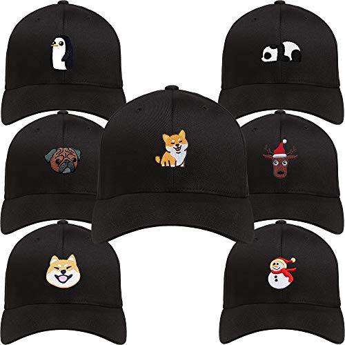 New Shiba Inu Black Baseball hat Men Women Embroidered Dog Dad Hat with Design Baseball Cap Adjustable Pure Cotton