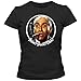 Produktbild Louis de Funès 01 T-Shirt Gendarm von Saint Tropez Fantomas Fanshirt Damenshirt Tee, Farbe:Schwarz (Deep Black L191);Größe:M