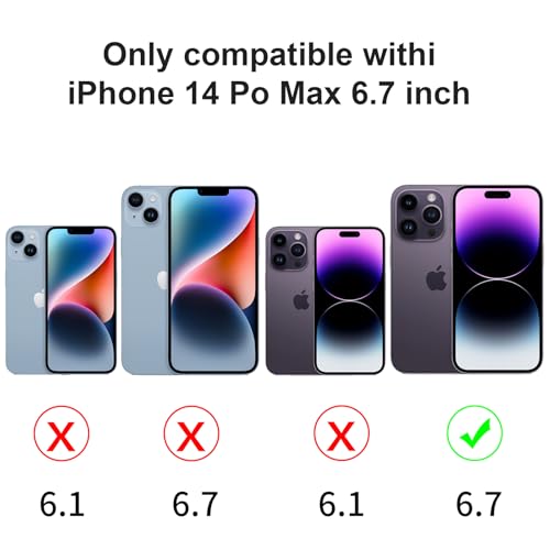 Coque de batterie iPhone 14 Pro Max 8500 mAh couverture charge noir 6,7" - 2