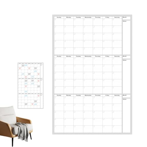 Planificateur 122x81 cm sans date parfait pour gérer les événements en famille