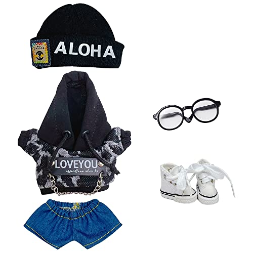 niannyyhouse@10cm ʂ @[Y@Ip[h̃X[c@Xq@p[J[@Y{@Kl@LoXV[Y@Ȑl`̃ANZT[ (Black+White)