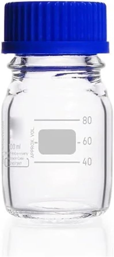Glassware Labware Laboratory Bottle Clear With 168-1 Thread Graduated With Screw Cap And Ring(2000mL-218016357)