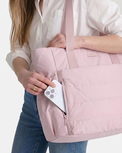 Image of NISHEL Travel Puffy Tote Bag For Women, Ultra-Lightweight Large Tote Purse For Office Day And a Short Weekend Getaway