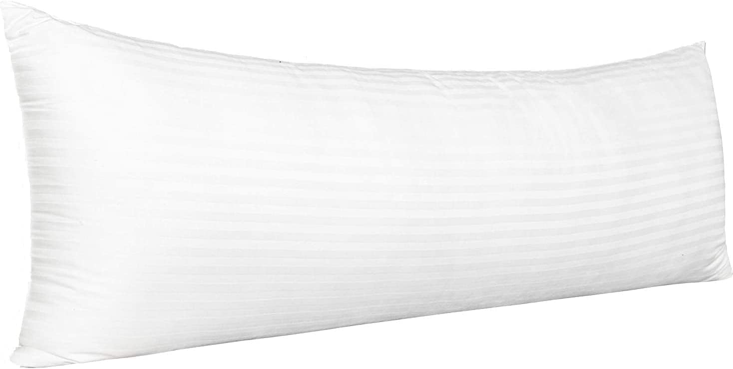 Body Pillowcase 20 x 60 Body Pillow Cover White Stripe