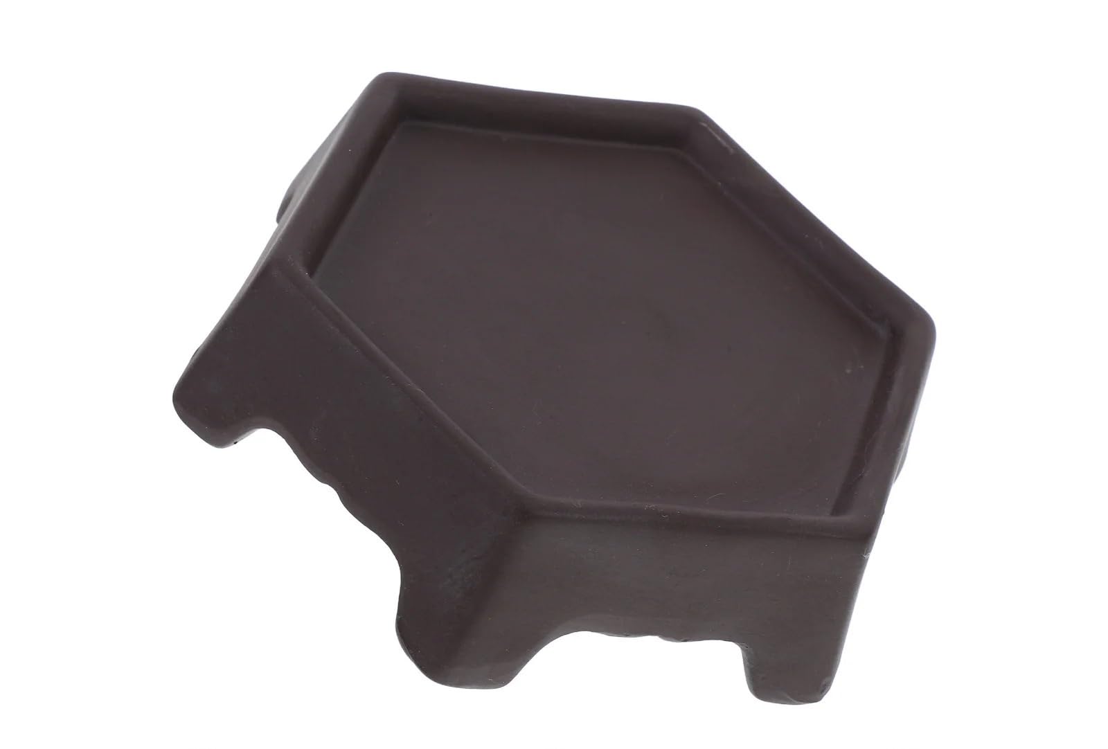 WEQYFDC Plant Stand Riser Ceramic Flower Pot Tray Hexagonal Planter Stand For Succulents Indoor Outdoor Decorative Pedestal Display Risers For Plants Home