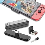 GuliKit Switch Bluetooth オーディオアダプター Switch PS4 Switch lite PS5 用Bluetoothアダプタートランスミッター aptX遅延なし 無線 BTH USB-C端子 Bluetoothイヤホンレシーバー ボイスチャット