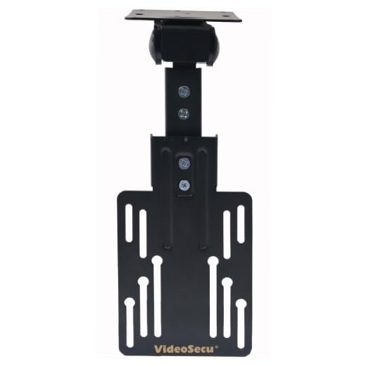VideoSecu Kitchen Under Cabinet Mount TV Ceiling Mount Folding Flip Swivel Mount Bracket for Most 13 to 23" 27" 30" LCD LED TV Monitor Flat Panel Screen with VESA 100X100mm MLU01B 1KY