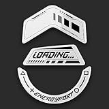 MOSHOU Mouse Feet Skates Compatible with Logitech G502X Plus/Lightspeed Wireless Gaming Mouse, Rounded Curved Edges Flawless Glass Mouse feet Replacement, Super Fast Smooth and Durable Sole (White)