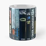 Ngoccherry Stories King Novel Fiction Horror Books Stephen Spines Best Mug Holds Hand 11oz Made from White Marble Ceramic