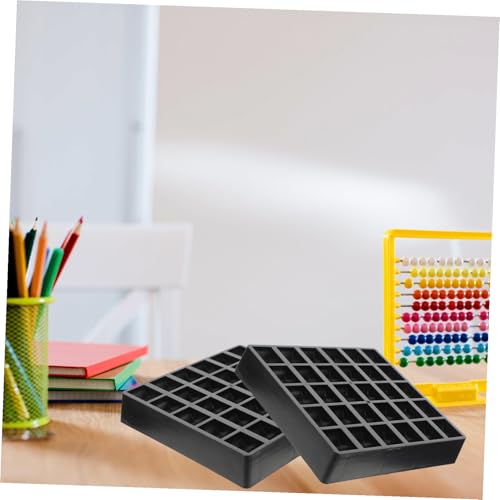 Caja para monedas de plástico, pack de 2, color negro miniatura 3