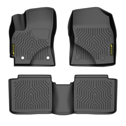 PIT66 TPE Floor Mats Compatible with 2014-2019 Toyota Corolla (Heavy Duty) 1st & 2nd Row All Weather Cover Protection Cargo Liners alfombras para carro