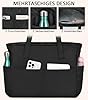 oscaurt Tote Bag Shopper Tasche Damen Laptoptasche Wasserdicht Arbeitstasche Damen mit 17 Zoll Laptopfach Faltbar Handtasche Strandtasche Sporttasche für Frauen #3