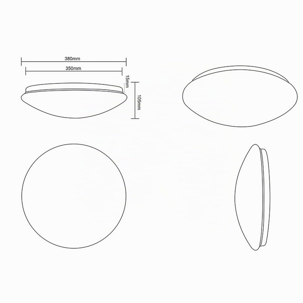 R62961000 - Lampada da soffitto a LED, effetto stellato, luce diurna, con telecomando, regolabile