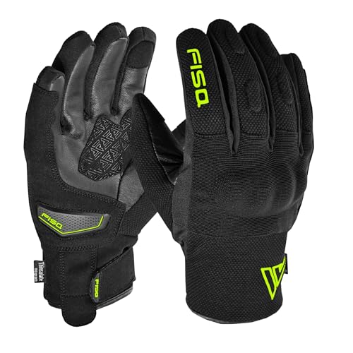 outletMOTARD Guantes Moto Invierno Hombre con Palma de Cabra Analina 100%, Repelente al Agua, Waterproof, Protección Gel Antivibración y Compatibles con Pantallas Táctiles