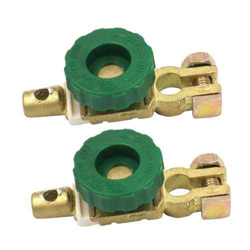 Zerodeko 2Pcs Battery Disconnect Switch for Vehicles Quick Disconnect Power Cut Off for Car Truck Boat Rv Reliable Battery Protection and Maintenance