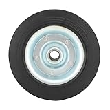 Ausla Ersatz für Anhängerheber-Gummiräder, 500 Kg Tragkraft, 48-Mm-Felgenrolle mit 20,3 Mm Mittelloch, 200 Mm Felgenlänge für Anhängerheber-Rad