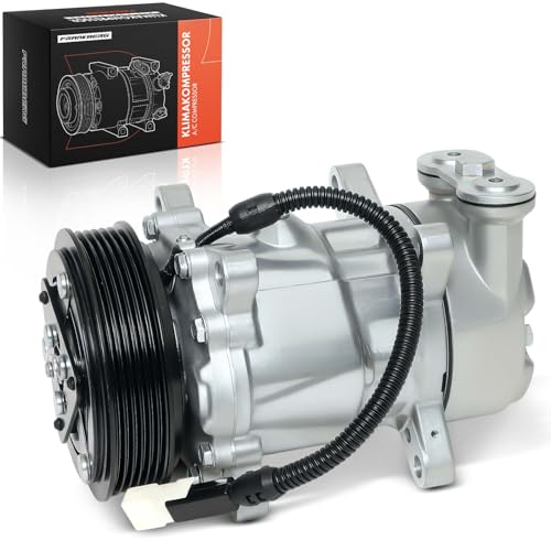 Frankberg Sistemas de aire acondicionado Compresor de aire acondicionado con embrague Gasolina Compatible con Xsara Picasso N68 206 CC 2D 206 SW 2E/K Replace# 9628239480incl. aceite premezclado