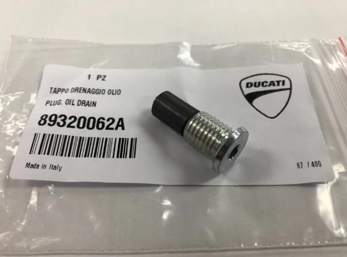 Ducati Tapón de drenaje de aceite OEM 89320062A Diavel Monster Streetfighter Scrambler