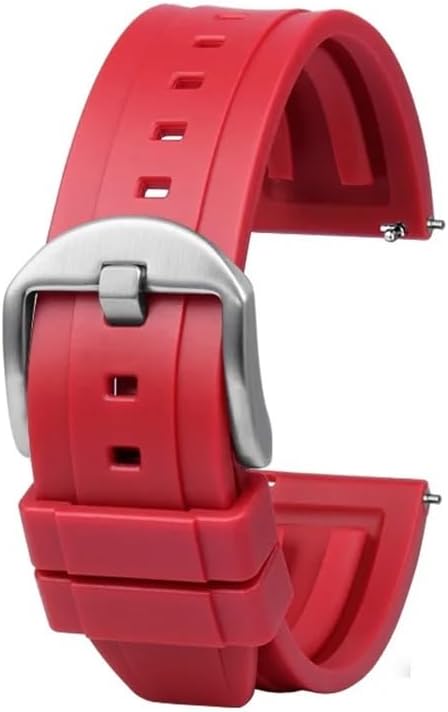 20mm 22mm 24mm Curved End Rubber Watch Band Fit For Omega 300 /Seiko/TAG Heuer F1 Silicone Strap Watch Accessories