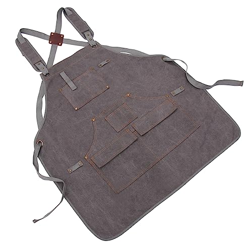 LIFKOME Heavy-duty Multi-pocket Apron Cleaning Pockets Kitchen Wear Welding Women