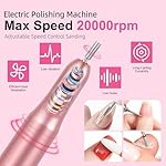 Acrylic Nail Art Kit-Nail Art Manicure Set Acrylic Powder Brush Glitter File French Tips U V Lamp Nail Art Decoration Tools Nail Drill kit for beginners with everything at home (White) - Image 5