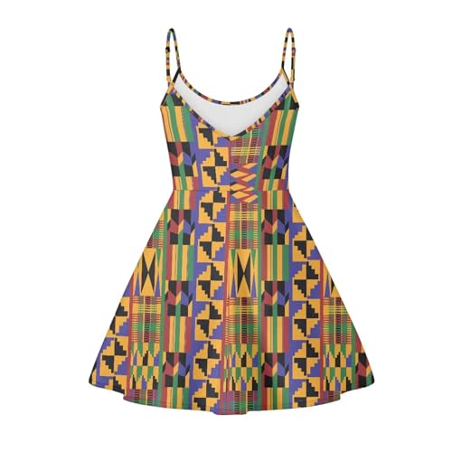 Image of Coloranimal Women's Summer Sleeveless Casual Swing Dresses with Loose Fit Beach Sundress