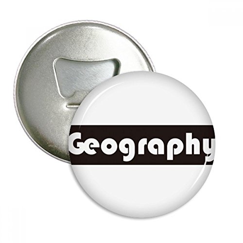 Géographie Bouteille Ronde ouvreur aimant noir argent 3pcs