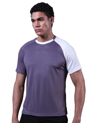 Image of CHKOKKO Gym Tshirt for Men Workout Regular fit t Shirt for man Breathable Dry fit Sports t Shirt Half Sleeve Activewear Round Neck Yoga and Running & Outdoor activites