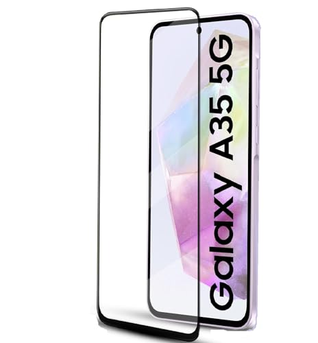 Image of DD SON Tempered Glass for Samsung Galaxy A35 (5G) / A55 (5G) | Screen Protector Full HD Quality Tempered Glass Anti-Scratch Edge to Edge Coverage with Easy Installation Kit (Black)