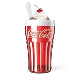 Zoku Coca-Cola Float & Slushy Maker, Retro Make and Serve Cup with Freezer Core Creates Single-serving Smoothies, Slushies and Milkshakes in Minutes, BPA-free